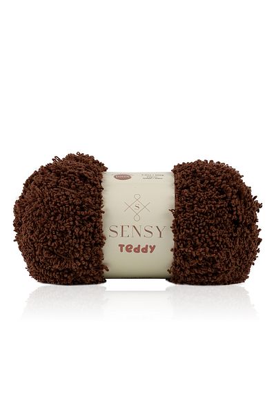 SENSY Teddy Hand Knitting Yarn Ζακέτα Πουλόβερ Κουβέρτα Κλωστή Κασκόλ Κλωστή Μπερέ Κλωστή Πλεκτό Χέρι Καφέ