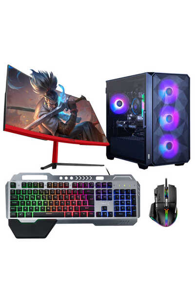 TURBOX Tx5072 Intel Core i5 11400F 16GB Ram 512GB SSD 8GB RX580 23.6 100Hz Curved Oyuncu Bilgisayarı