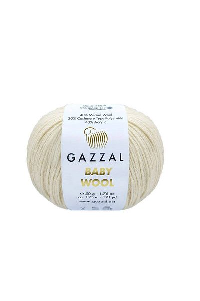 Gazzal Mlvx Gazzal Baby Wool Πλεκτό Σχοινί (Cream Cloud) 829 Blsm
