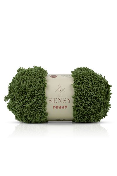 SENSY Teddy Hand Knitting Yarn Blanket Yarn Sweater Yarn Cardigan Yarn Scarf Yarn Beanie Yarn Knitting Yarn Green