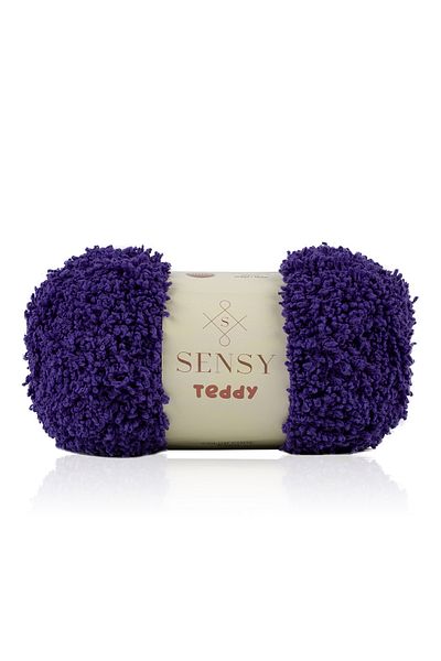 SENSY Teddy Hand Knitting Thread Blanket Thread Sweater Thread Cardigan Thread Scarf Thread Beanie Thread Knitting Thread Purple