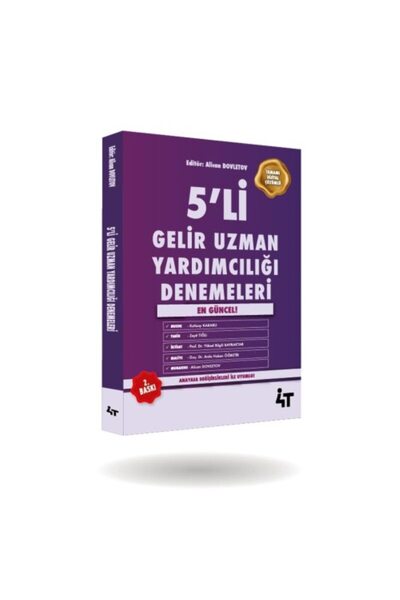 4T YAYINEVİ 5'Lİ GELİR UZMAN YARDIMCILIĞI DENEMELERİ 2.BASKI