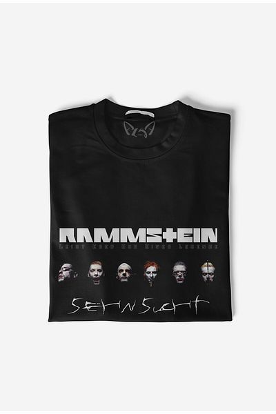 Alfa Tshirt Tricou negru pentru copii cu imprimeu Rammstein