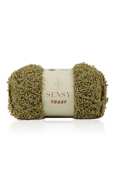 SENSY Teddy Hand Knitting Yarn Κουβέρτα Κλωστή Πουλόβερ Κλωστή Ζακέτα Κλωστή Κασκόλ Κλωστή Μπερέ Κλωστή Πλεκτό Κλωστή Χακί