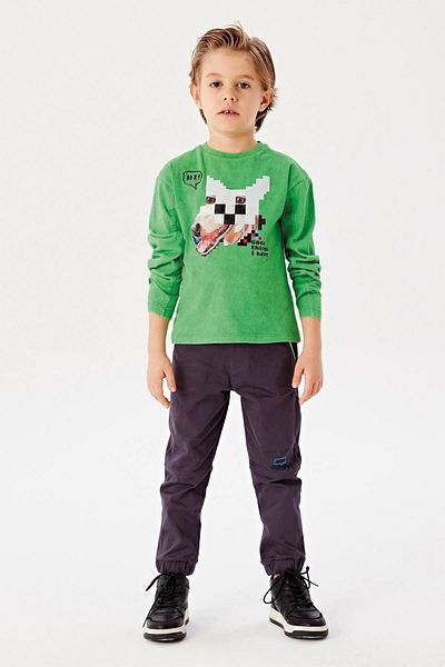 Nebbati BG Store Boy's Green T-Shirt