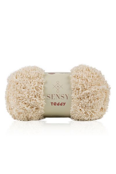 SENSY Teddy Hand Knitting Yarn Blanket Yarn Sweater Yarn Cardigan Yarn Scarf Yarn Beanie Yarn Knitting Yarn Beige