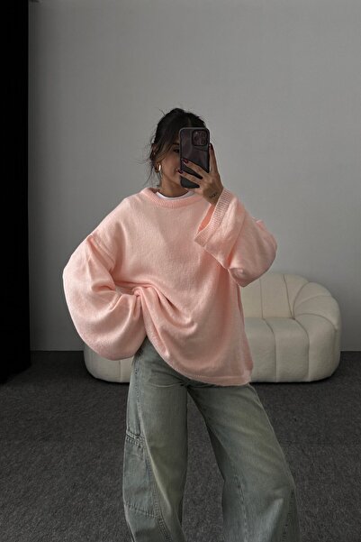FMN Collection Pinterest Model Kadın Bol Kesim Geniş Kol Örgü Ttriko Sıfır Ya...