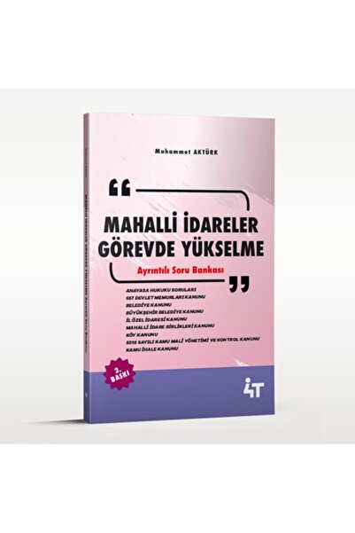 4T YAYINEVİ MAHALLİ İDARELER GÖREVDE YÜKSELME SORU BANKASI 2.BASKI
