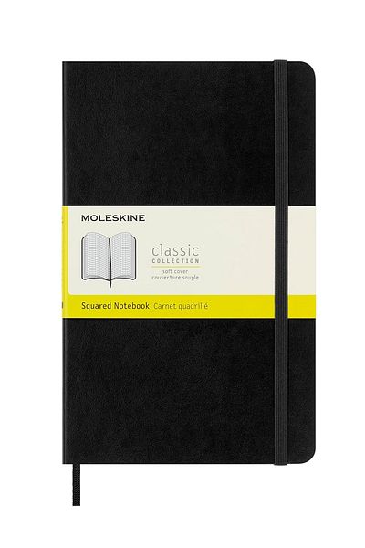 Moleskine Classic Collection Notebook Large 13x21cm Soft Cover Checkered 240 Sheets