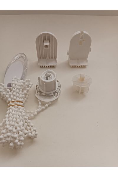 Numaca Set de reparare a perdelei Stor Zebra 3,7 cm Set de reparare a carcasei înguste Mecanism - dop de țeavă - lanț - capace laterale