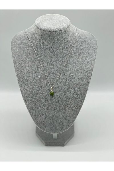 Hobimos 100% Original Natural Stone Women's Necklace Peridot Stone