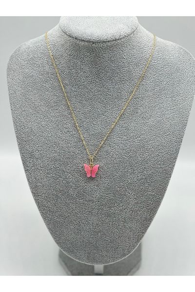 Hobimos Butterfly Figured Women's Necklace