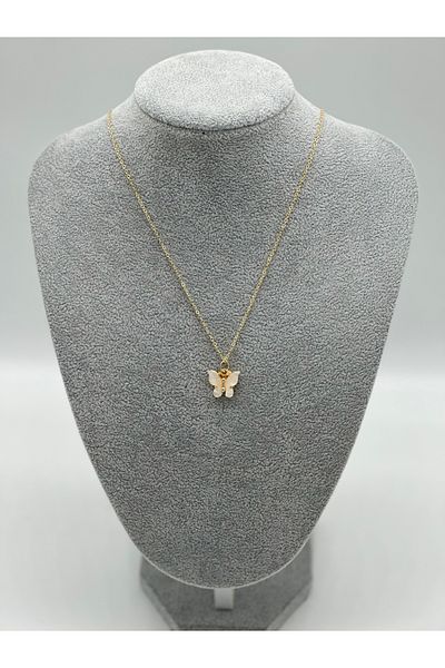 Hobimos Butterfly Figured Women's Necklace
