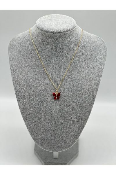 Hobimos Butterfly Figured Women's Necklace