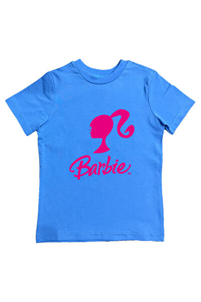 Barbie Літні дитячі футболки з принтом з бавовни з начісуванням