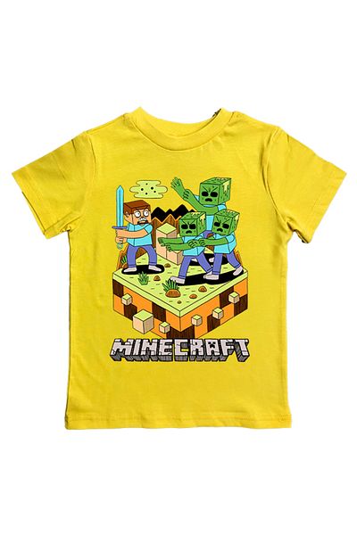 MINECRAFT Tricou pentru copii de vară - imprimat, bumbac pieptănat