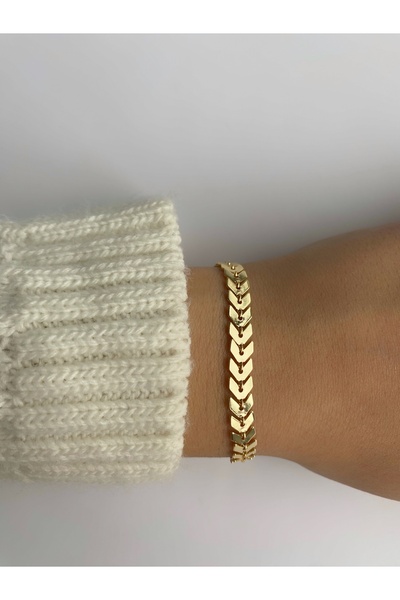 aksesuaris Helenistik Gold Zincir Bileklik