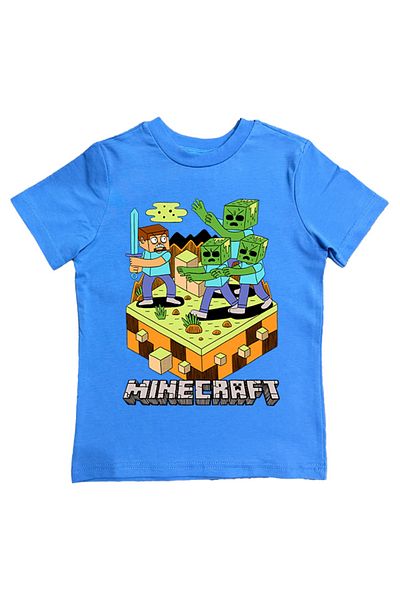 MINECRAFT Tricou pentru copii de vară - imprimat, bumbac pieptănat