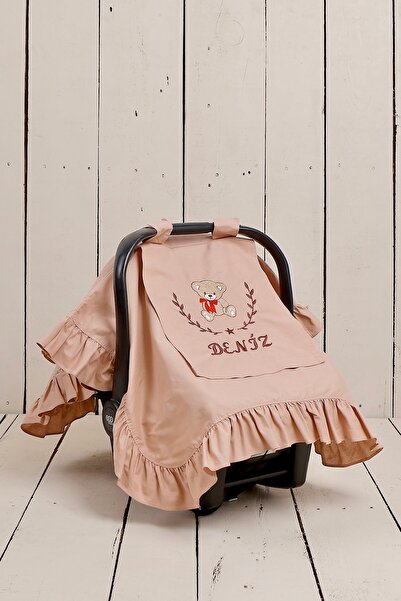 JUNİPERUS Fırfırlı Kişiye Özel Nakışlı Puset Örtüsü