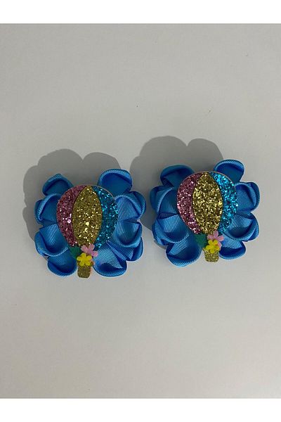 Stil Tasarım Toka Blue Shiny 2-Piece Buckle with Balloons