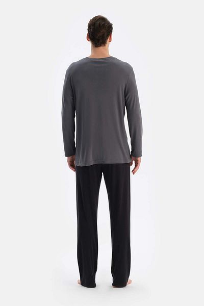 Dagi Smoked Groom Set – Dreifach-Pyjama-Set mit T-Shirt, Hose und Shorts