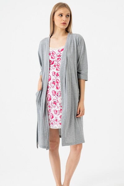 VİENETTA Cotton Poor Sleeve Maternity Dressing Gown Set
,106174