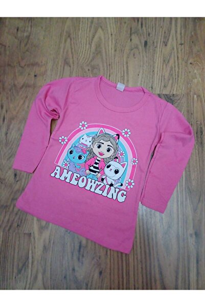YDBKStore تي شيرت YdbkKids Girl Ameowzing مطبوع من الجيرسيه الفردي الممشط بيا...