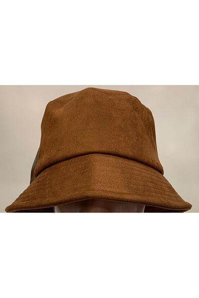 SUYİTTİ ARICI STORE WINTER SUEDE DARK BROWN COLOR FEDRAL HAT