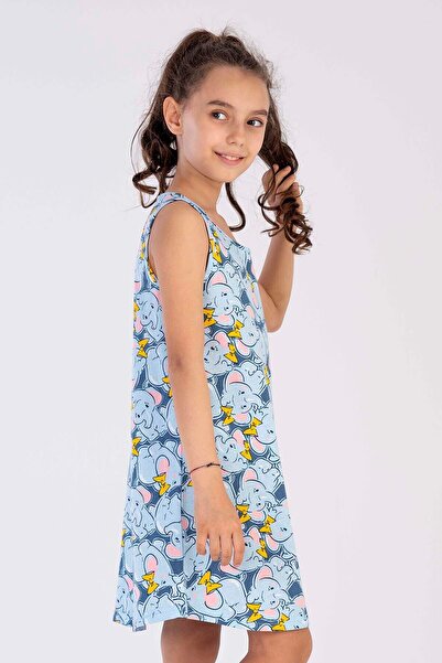 VİENETTA Pamuklu Kız Çocuk Kalın Askılı Gecelik