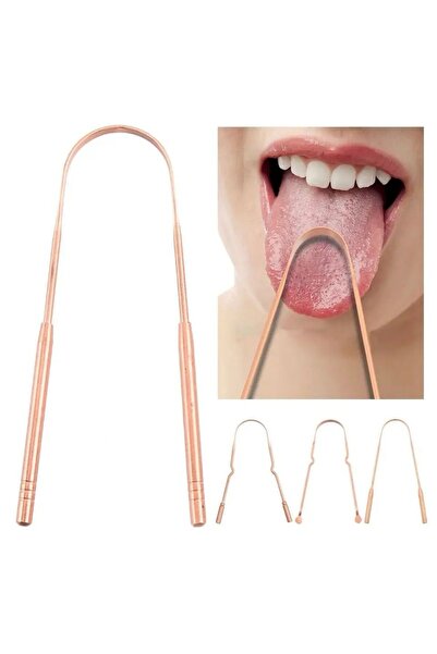 BLUE SİDE Paslanmaz Çelik Pratik Dil Temizleme Aparatı Ayurveda Yoga Dil Kazı...