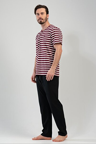 VİENETTA Men's Short Sleeve Pajama Set
,111174