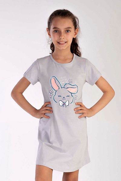 VİENETTA Cotton Girl's Short Sleeve Nightdress