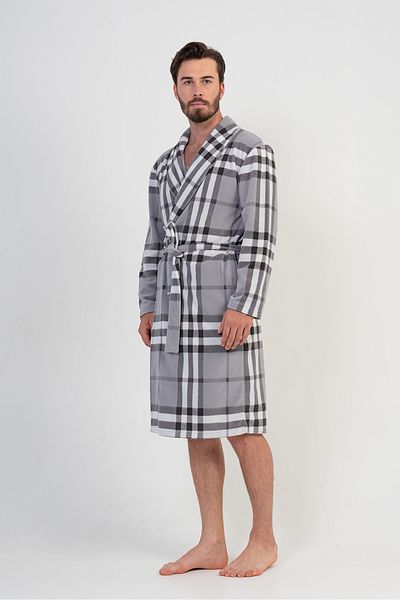 VİENETTA Ανδρικό μακρυμάνικο φόρεμα Fleece Raft γιακά 
 , 203087