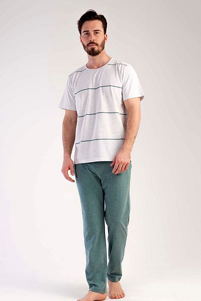 VİENETTA Men's Short Sleeve Pajama Set
,212568