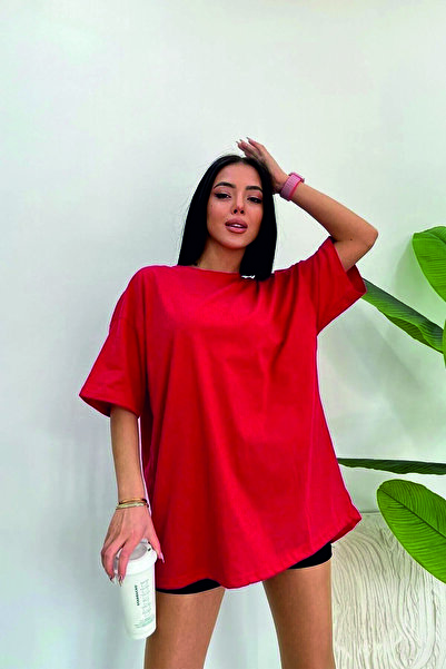 HOFFNUNG Unisex Cotton Oversize T-Shirt - Crew Neck, Boyfriend Cut