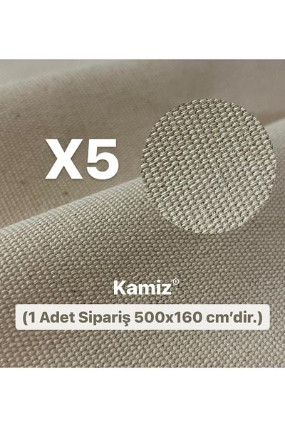 KAMİZ Ύφασμα καμβά 5 μέτρων, κατάλληλο για την κατασκευή τσαντών, κατάλληλο για καμβά, διάτρηση, κέντημα, μουσαμά και σκιάστρο