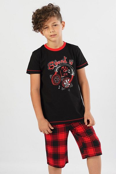 VİENETTA Costum bermudă cu mânecă scurtă pentru băiat din bumbac
,104217