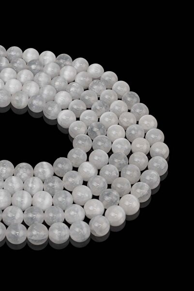 Dünya Doğal Taş 8 MM Selenite Stone String A
