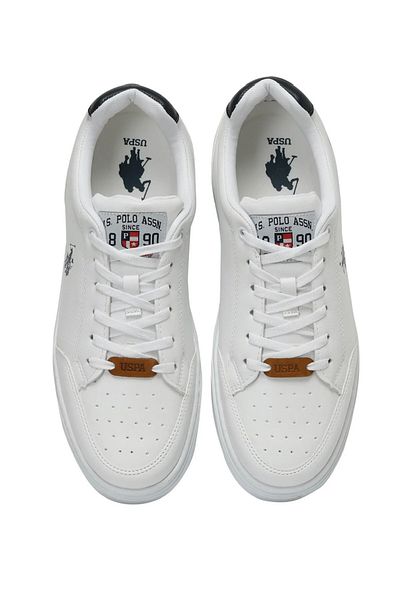 U.S. Polo Assn. U.S. POLO ASSN. ΑΝΔΡΙΚΑ ΑΘΛΗΤΙΚΑ ΠΑΠΟΥΤΣΙΑ SNEAKER ΣΤΥΛ ΛΕΥΚΟΥ ΧΡΩΜΑΤΟΣ NOAH