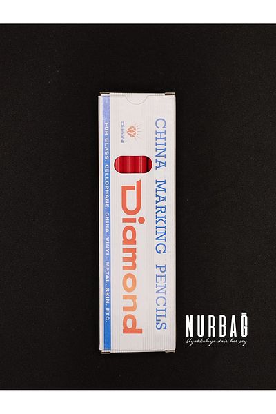 NURBAĞ DOKUMA DIAMOND COLORED LEATHER PENCIL RED QI002