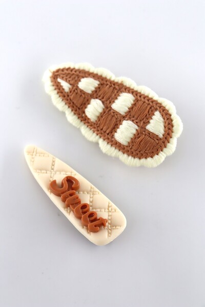 KEEBA Set de catarame cu snap combinat de 8 bucăți Set cu catarame fluture cu fundă de ursuleț cu flori înstelate.