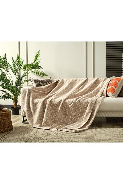 Doqu Home Κουβέρτα Lena Beige - Διπλή, 200x220cm