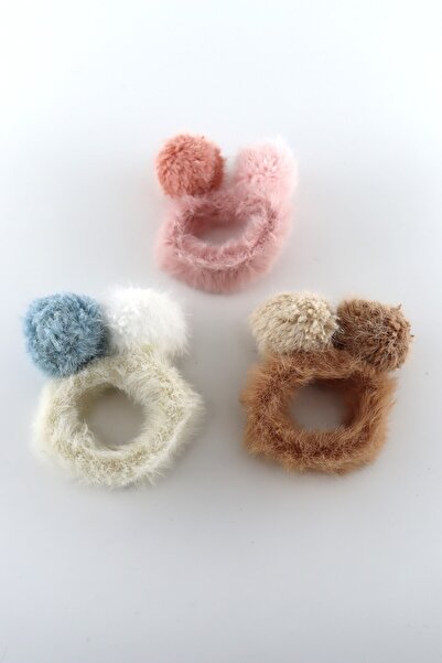 KEEBA Toka, Lastik Toka, Peluş Ponponlu Lastik Toka