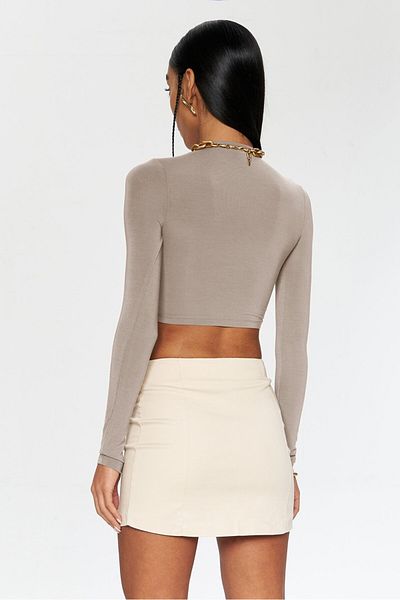 IAMNOTBASIC Mink Colored Pam Top