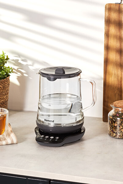 HOMEND Royaltea 1748h Talking Glass Tea Machine Anthracite