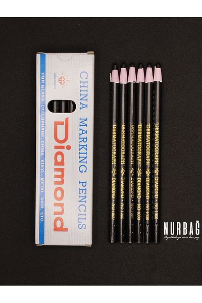 NURBAĞ DOKUMA DIAMOND COLORED LEATHER PEN BLACK SK006