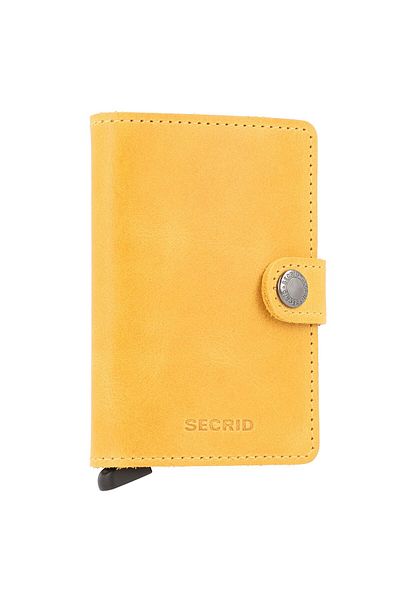 Secrid 6,5 cm Vintage Leder Geldbörse – Mini-Geldbörse, RFID-Kreditkartenetui