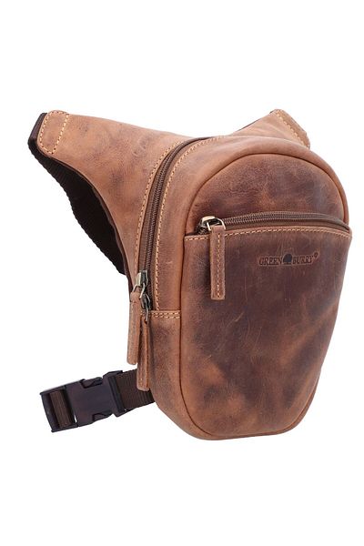 Greenburry Vintage Biker Gürteltasche Leder 20 cm
