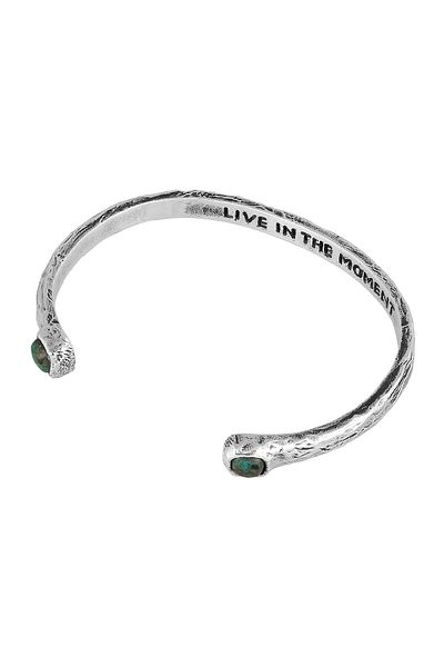 HAZE & GLORY Armband Chrysokoll Türkis Edelstein Armreif - Turquoise Rock