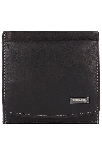 Greenland Nature Black Nappa wallet RFID leather 9.5 cm